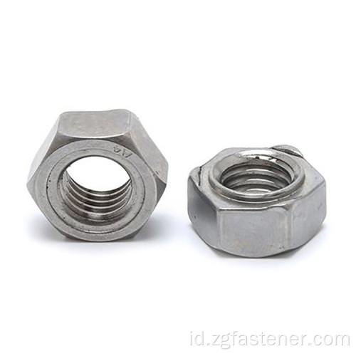 DIN929 HEX Welding Weld Nut Dengan Stainless Steel dan Bahan Baja Karbon M6 M10